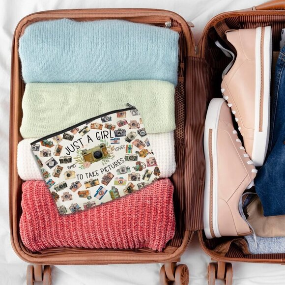 Photographer Gifts Makeup Bag Photo Lover Gifts Photography Gifts Cosmetic Bag C - Picture 5 of 6